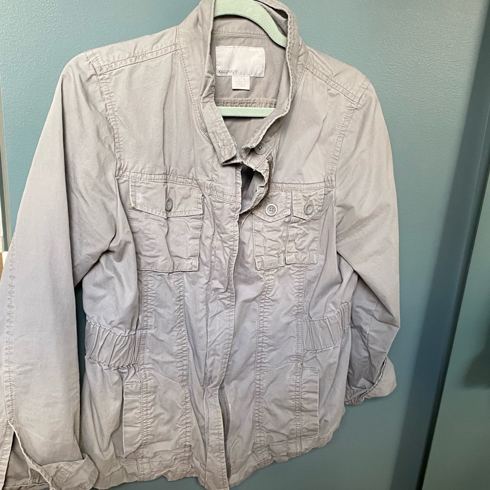 Old Navy Gray Utility Jacket